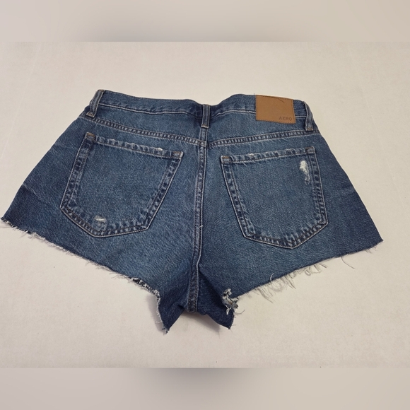 Aeropostale Vintage High Rise Shorty Womens Blue Jean Shorts EUC Size 6 - Picture 2 of 8
